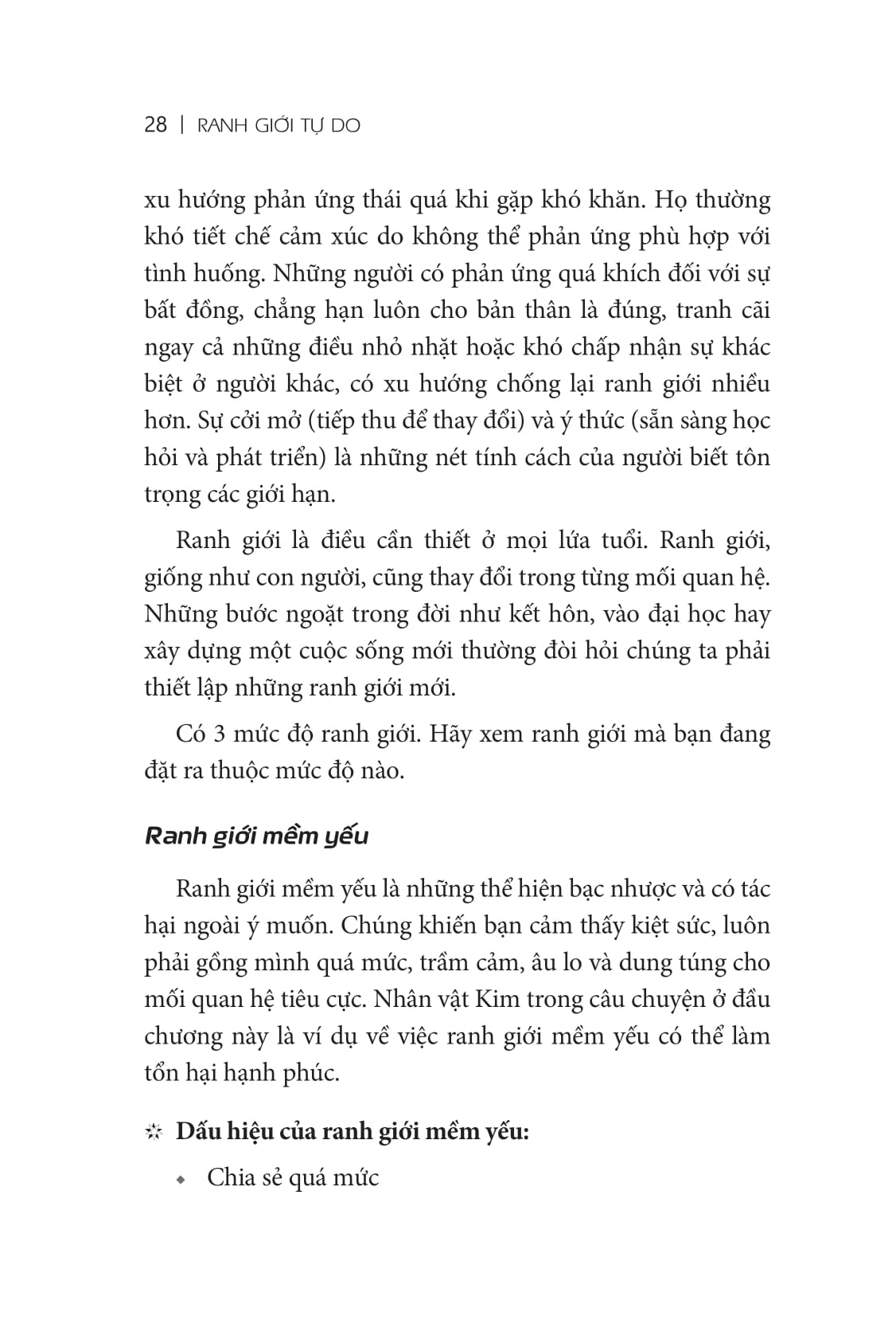 ranh giới tự do - set boundaries, find peace