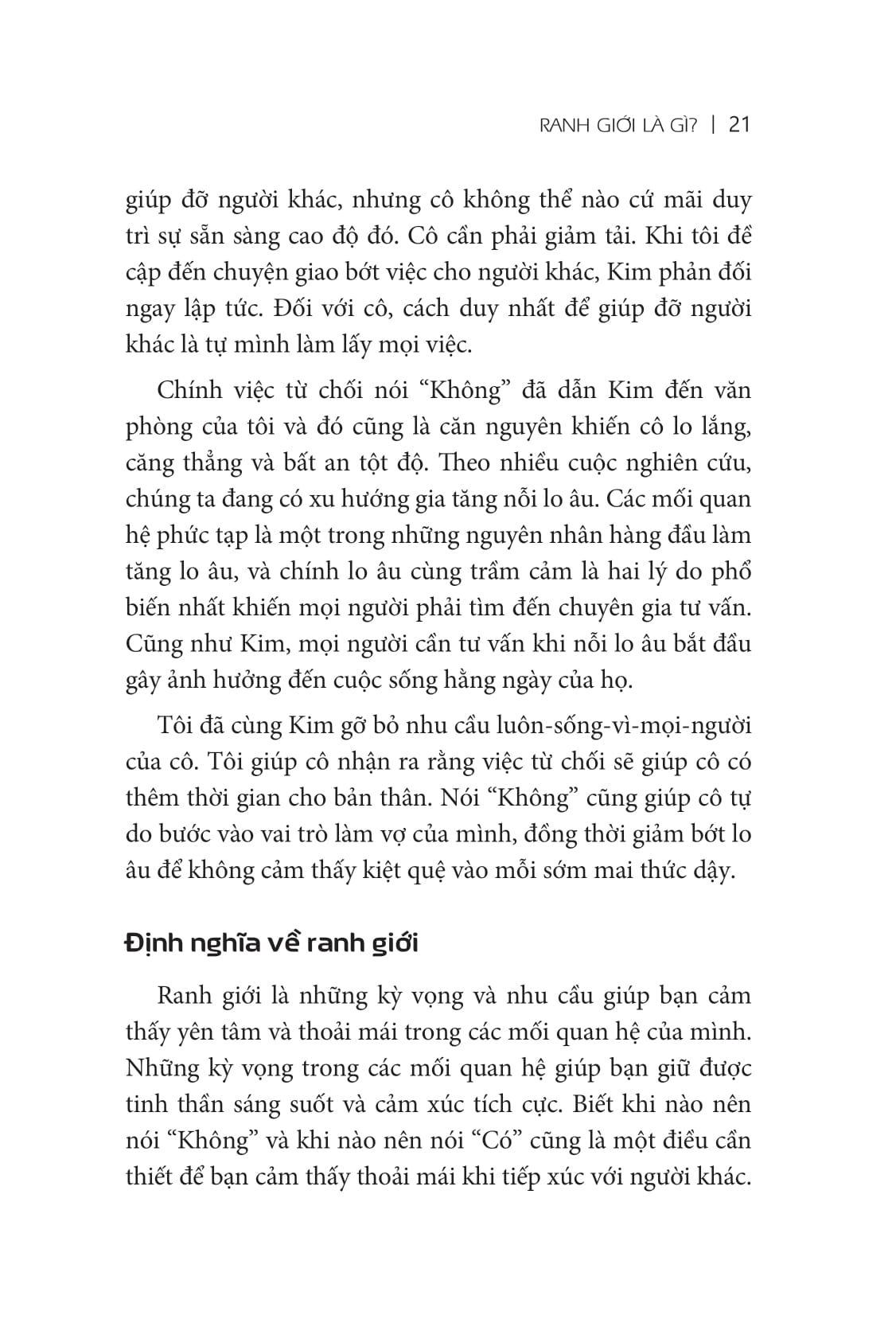 ranh giới tự do - set boundaries, find peace