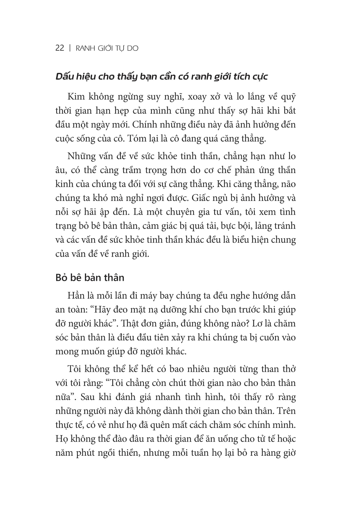 ranh giới tự do - set boundaries, find peace