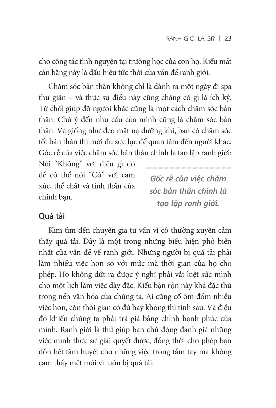 ranh giới tự do - set boundaries, find peace