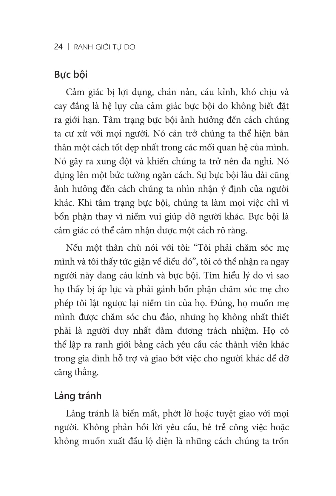 ranh giới tự do - set boundaries, find peace