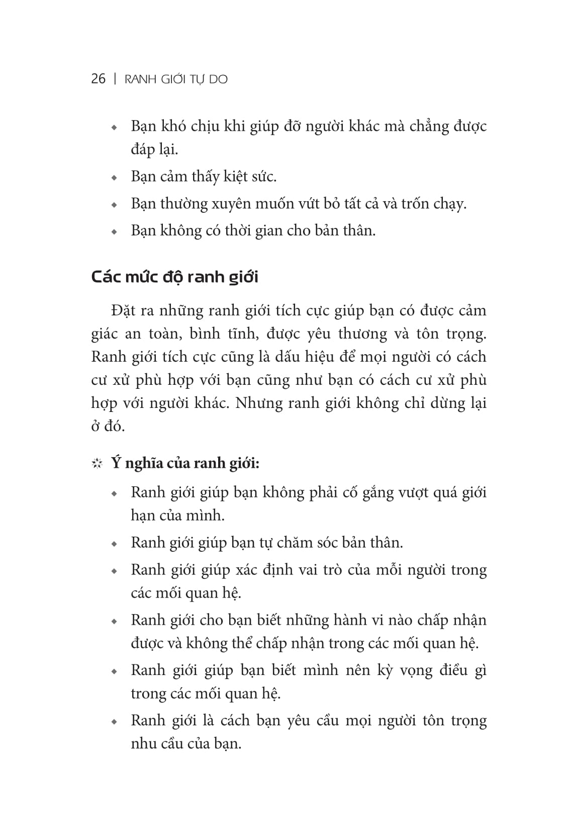 ranh giới tự do - set boundaries, find peace