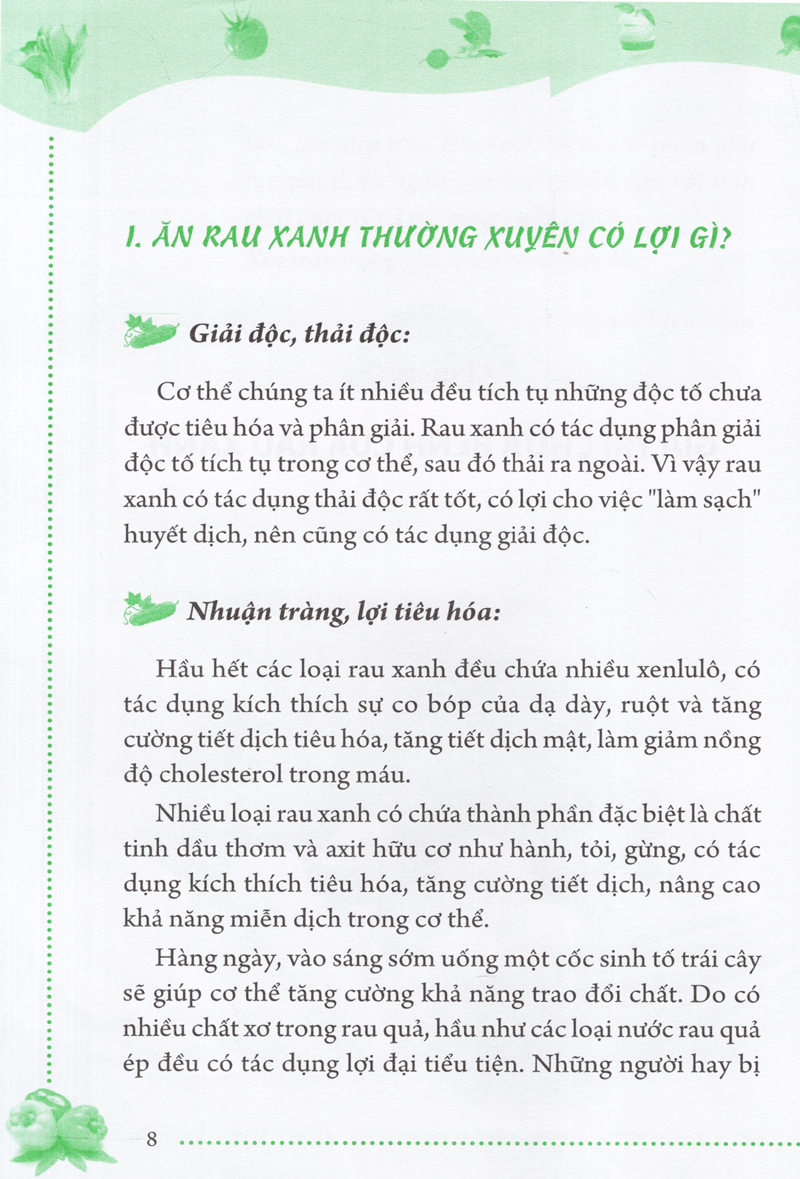 rau xanh chữa bệnh