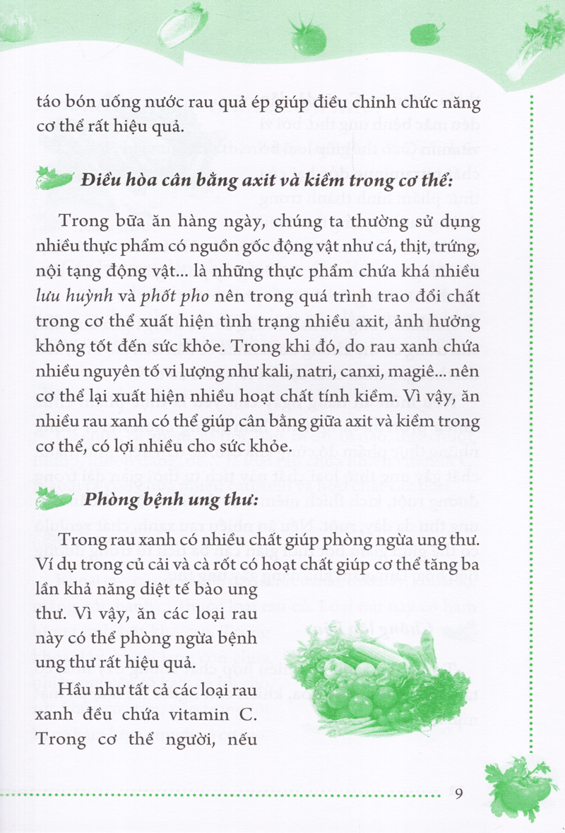 rau xanh chữa bệnh