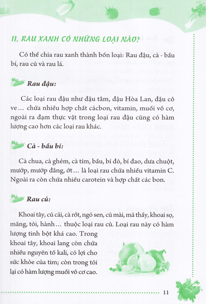 rau xanh chữa bệnh