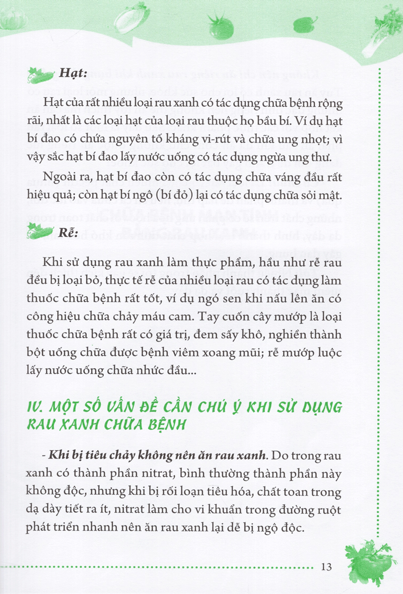 rau xanh chữa bệnh