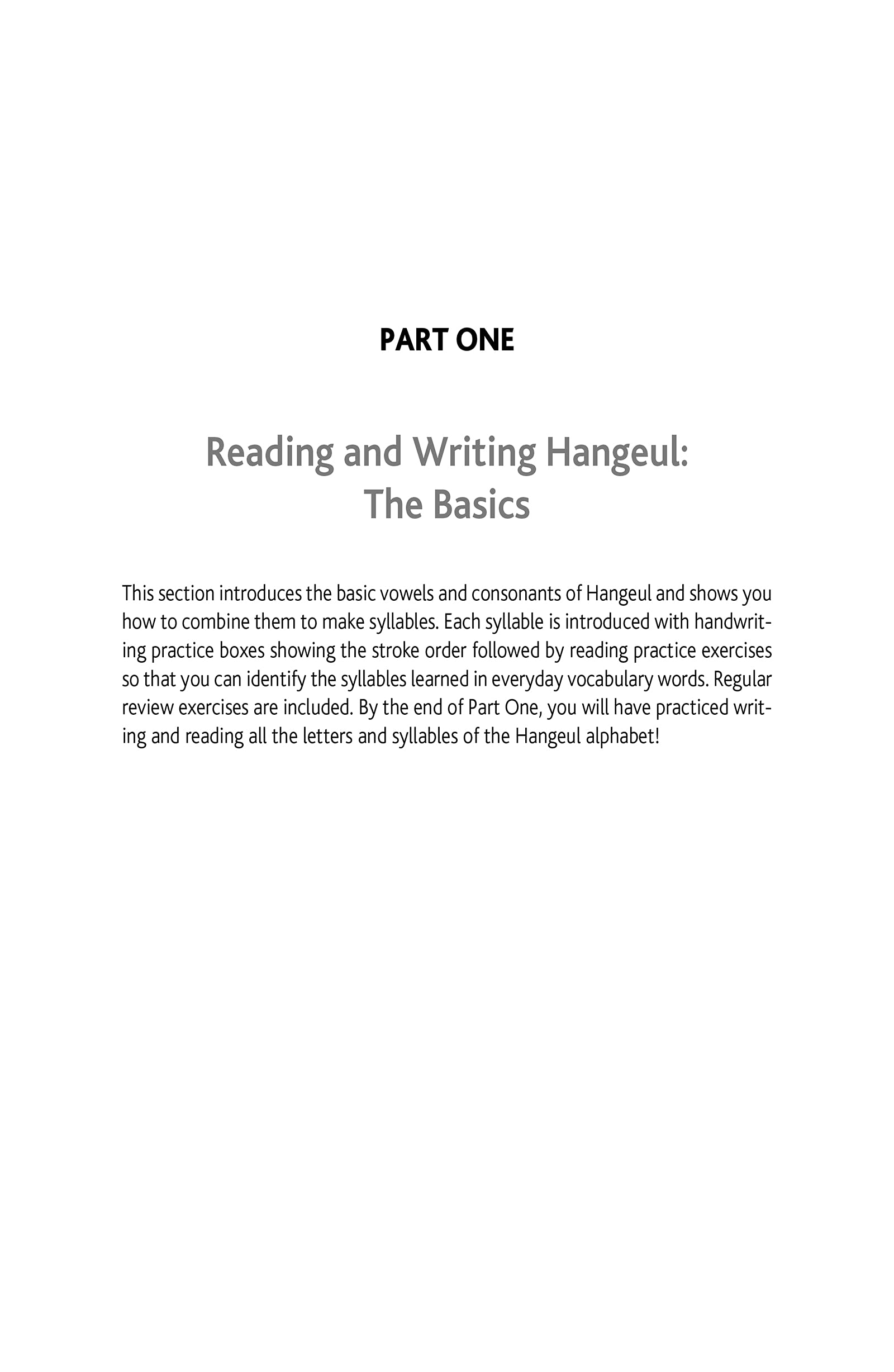 reading and writing korean: a workbook for self-study: a beginner's guide to the hangeul writing system (free online audio and printable flash cards)