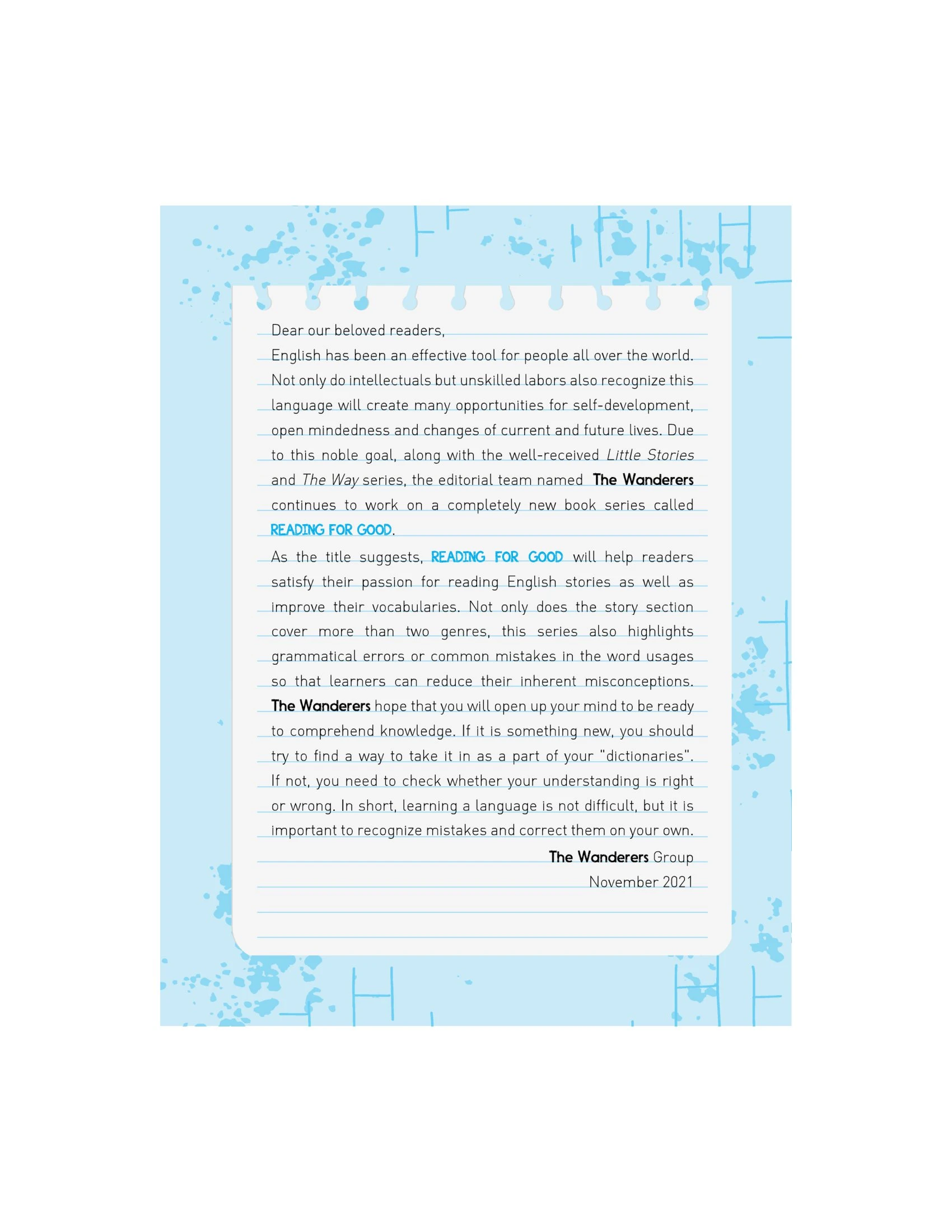 reading for good (bộ 3 cuốn)