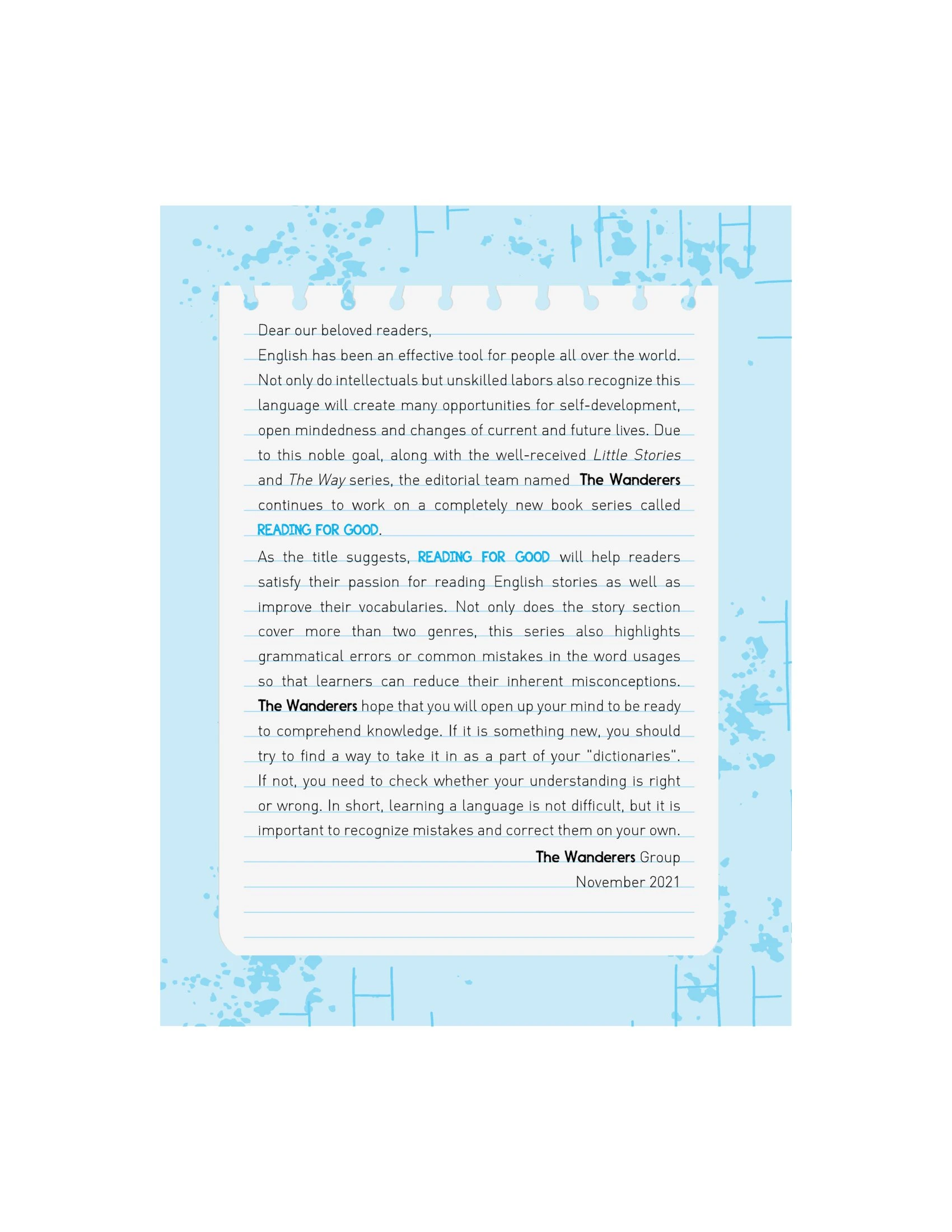 reading for good (bộ 3 cuốn)