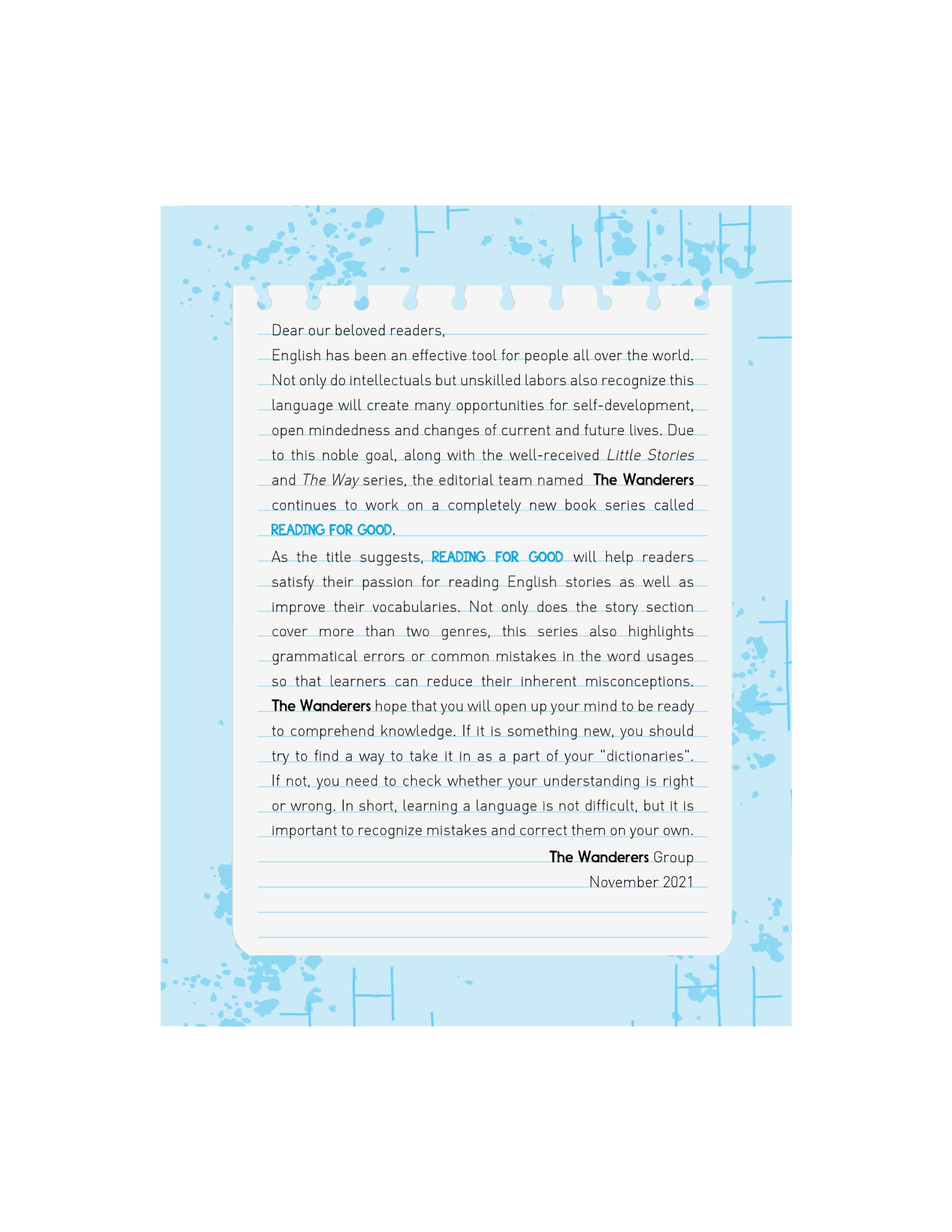 reading for good - expand your horizons