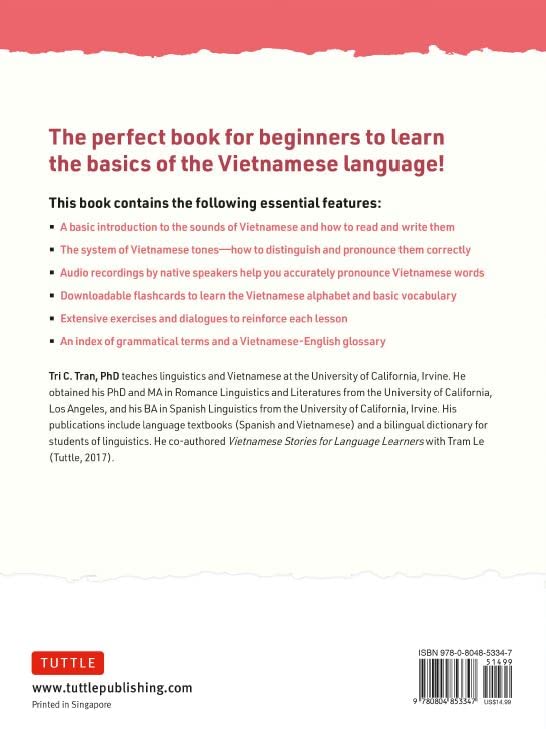 reading & writing vietnamese: a workbook for self-study: learn to read, write and pronounce vietnamese correctly (online audio & printable flash cards)
