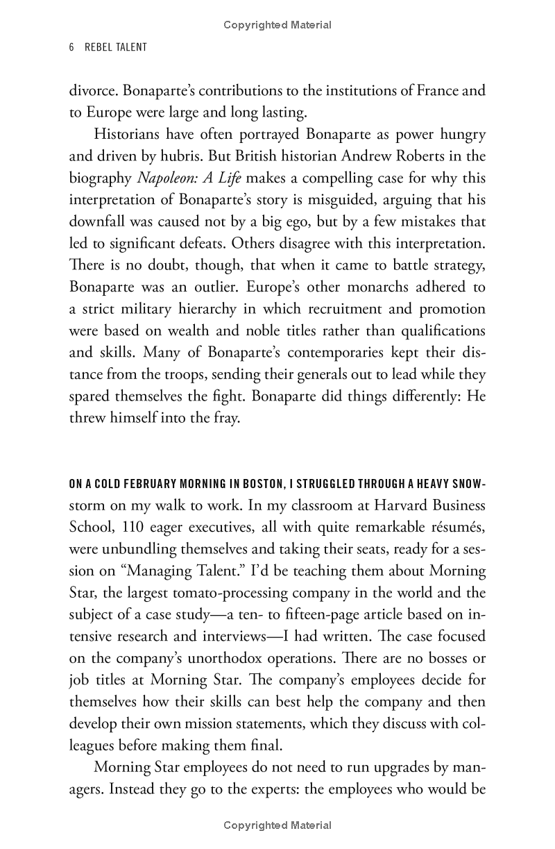 rebel talent: why it pays to break the rules at work and in life