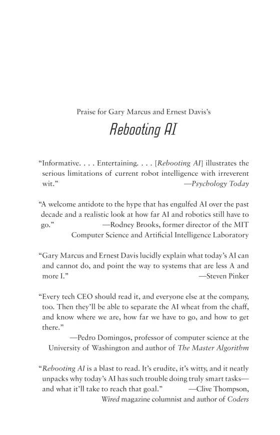 rebooting ai - building artificial intelligence we can trust