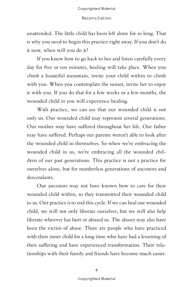 reconciliation : healing the inner child