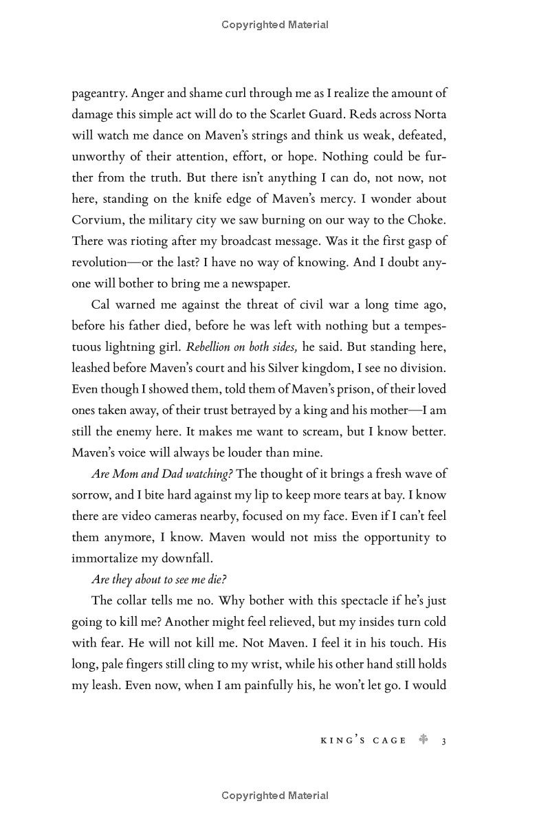 red queen - book 3 - king's cage