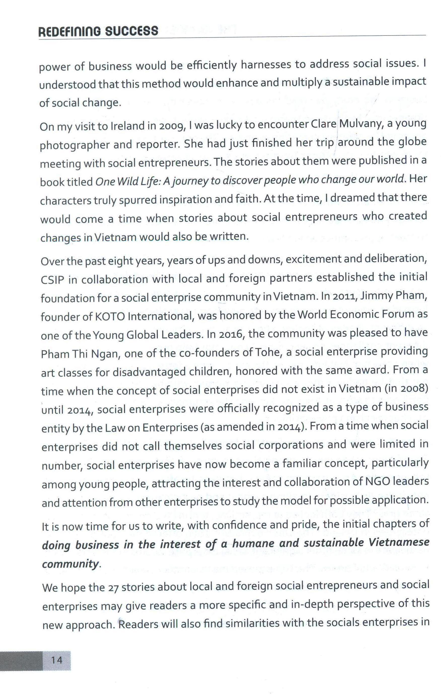 redefining success - thành công theo cách khác (phiên bản tiếng anh)