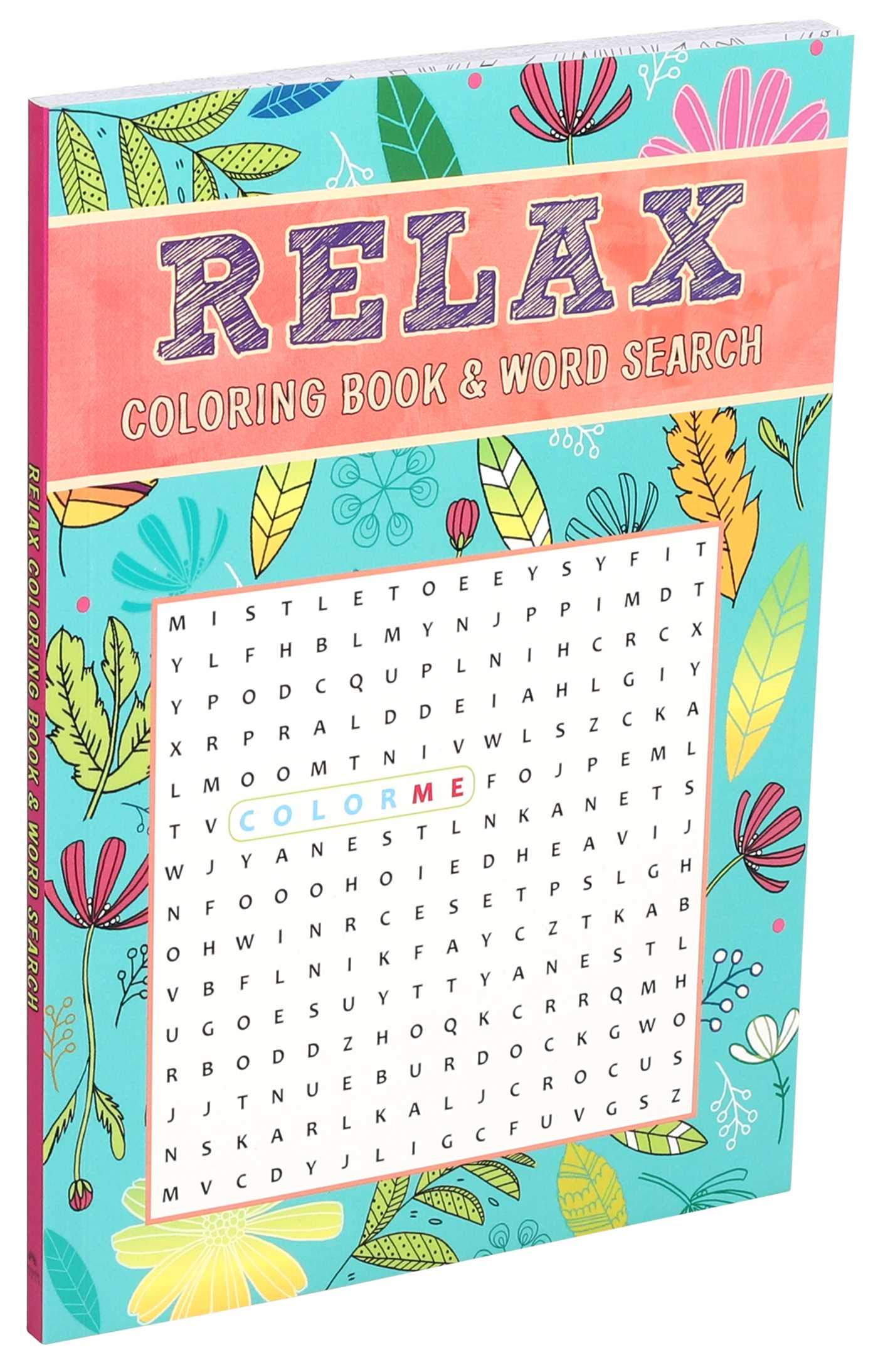 relax coloring book & word search