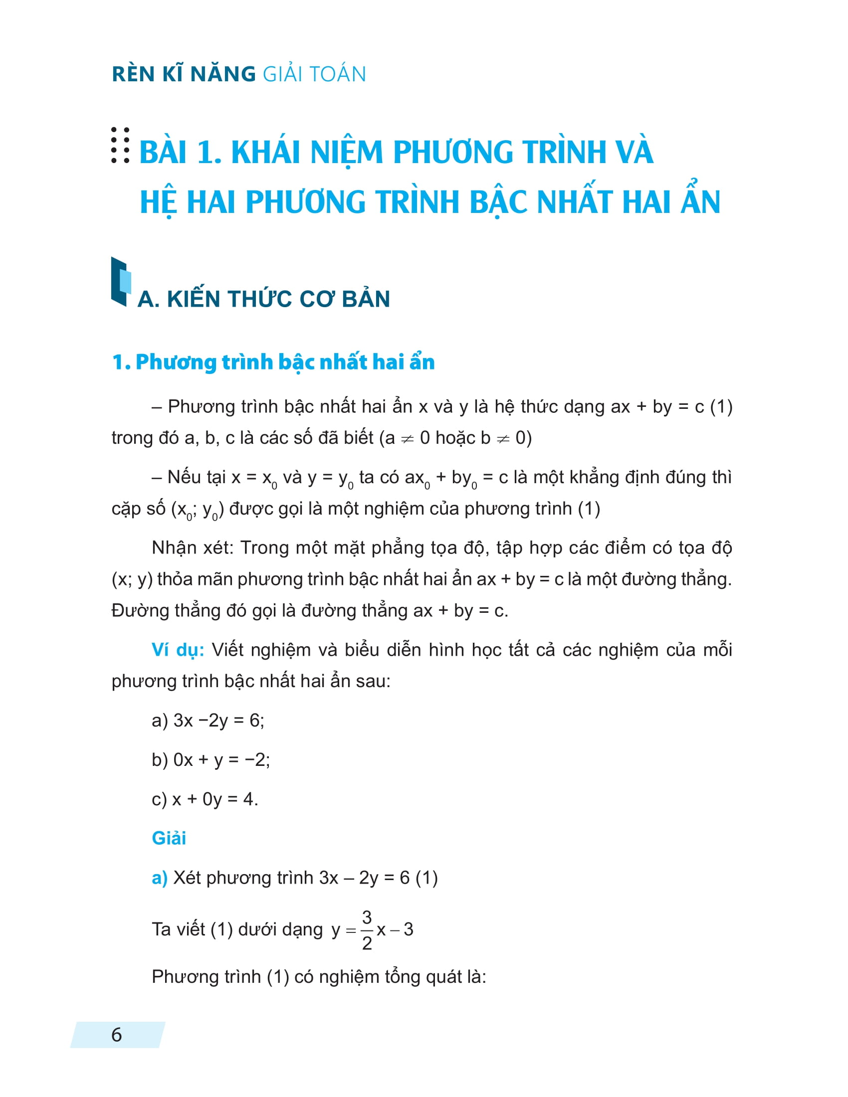 rèn kĩ năng giải toán lớp 9 - tập 1