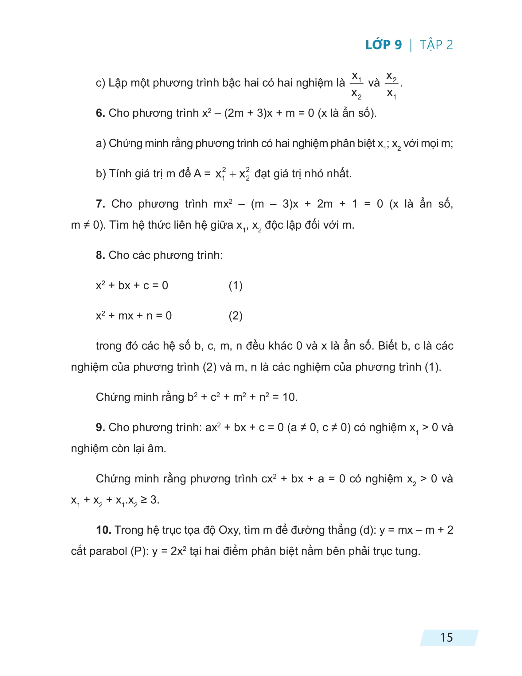 rèn kĩ năng giải toán lớp 9 - tập 2