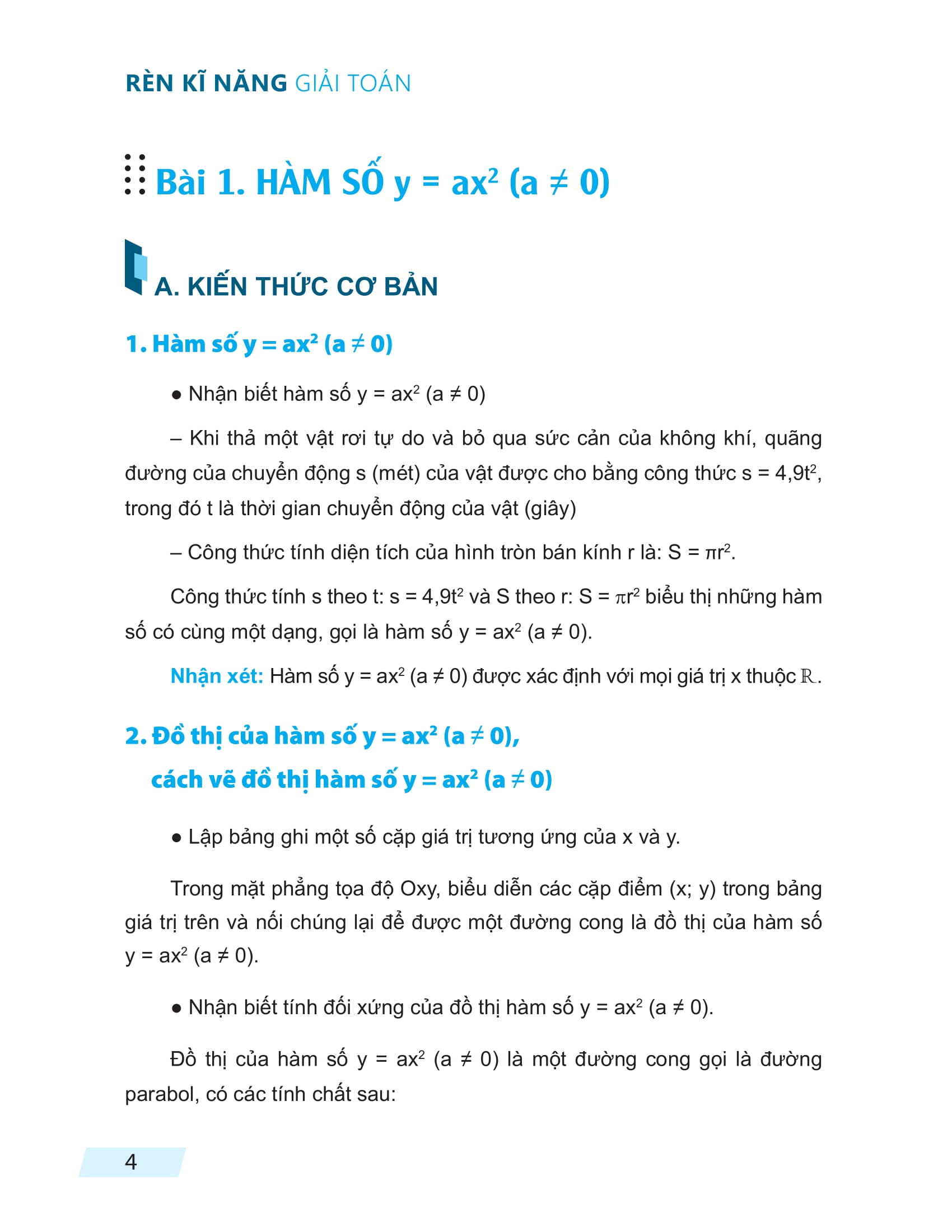 rèn kĩ năng giải toán lớp 9 - tập 2