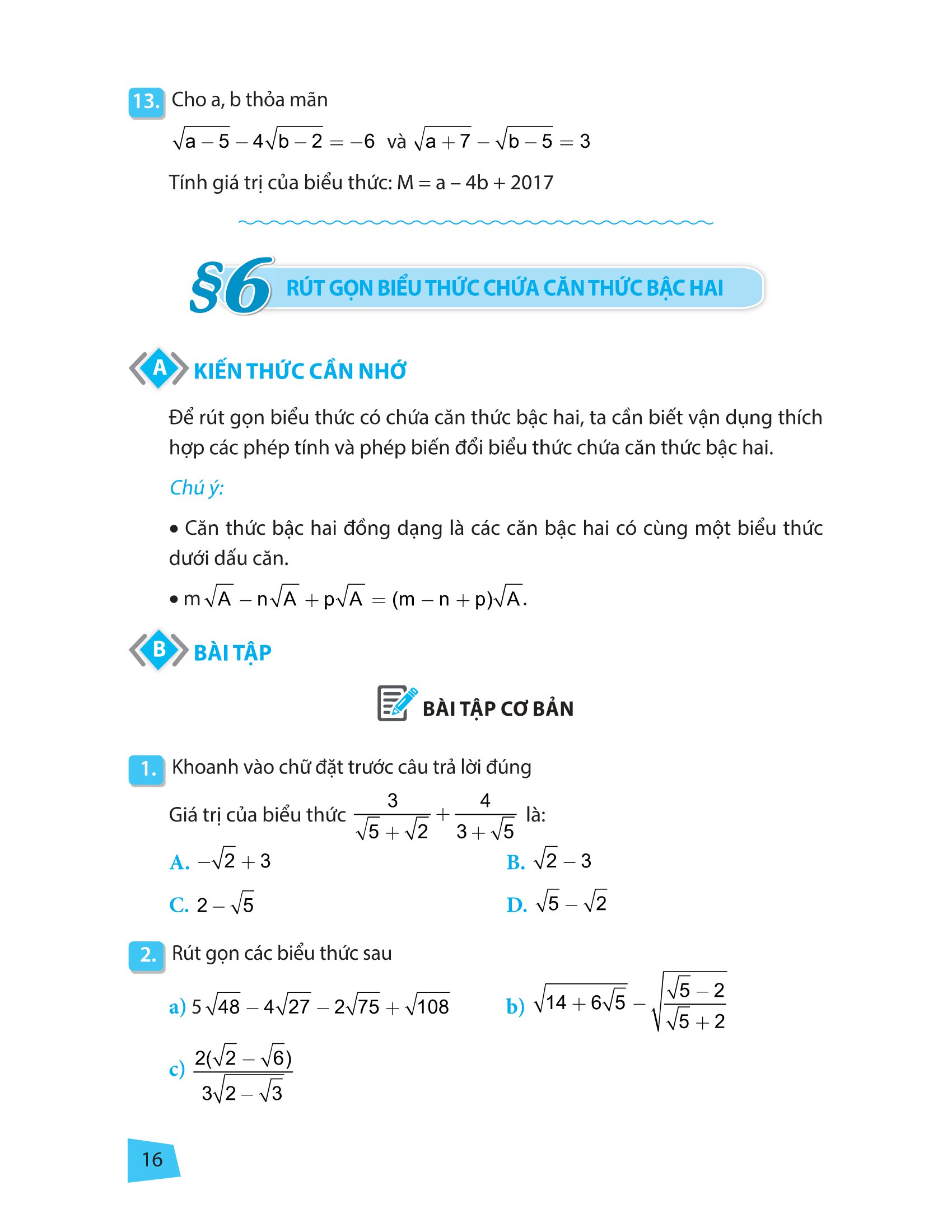 rèn kĩ năng học tốt toán 9 (tái bản)