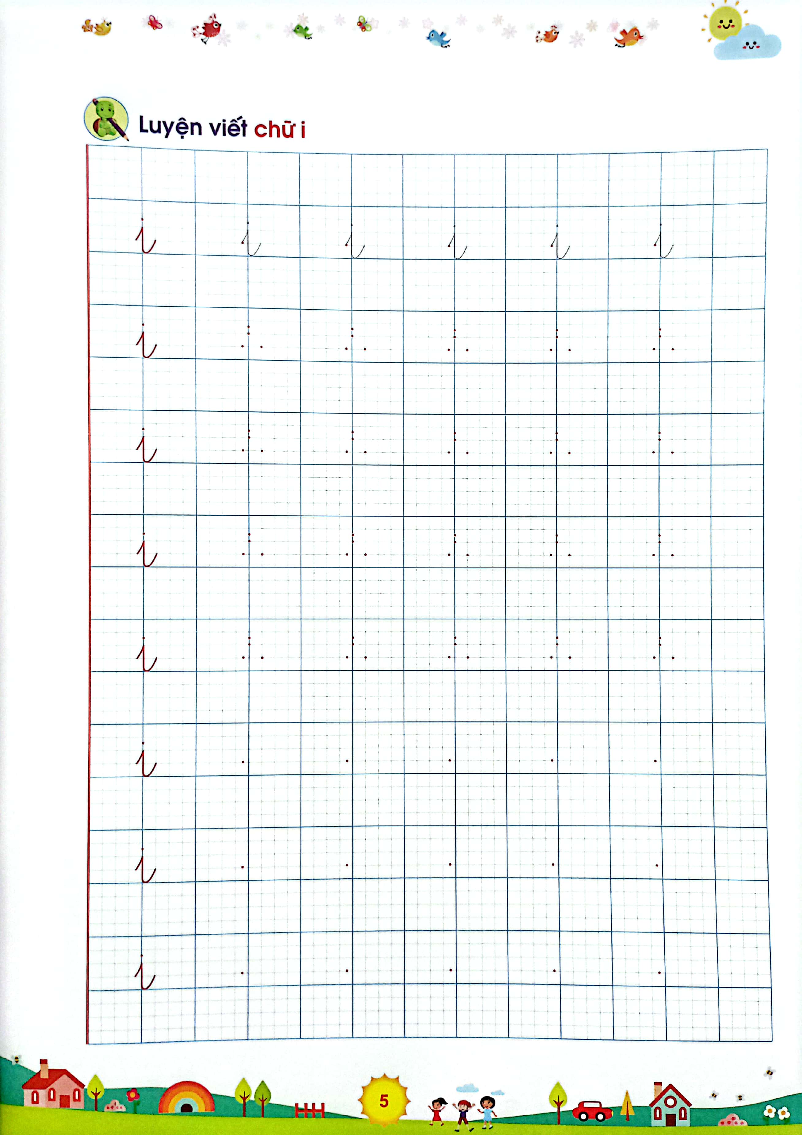 rèn kĩ năng viết chữ cho trẻ 6 tuổi - em tập viết đúng viết đẹp 1 - quyển 1 (tái bản 2024)