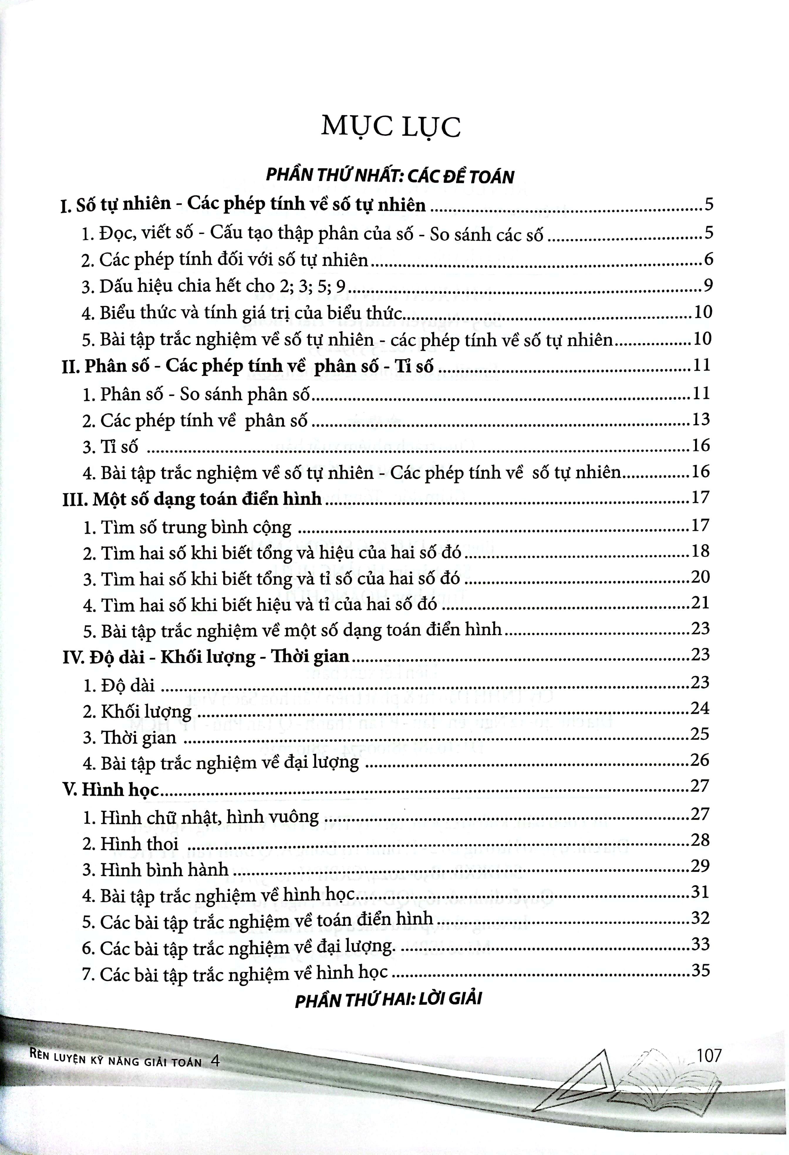 rèn luyện kỹ năng giải toán 4 (biên soạn theo chương trình giáo dục phổ thông mới dùng chung cho các bộ sgk hiện hành)
