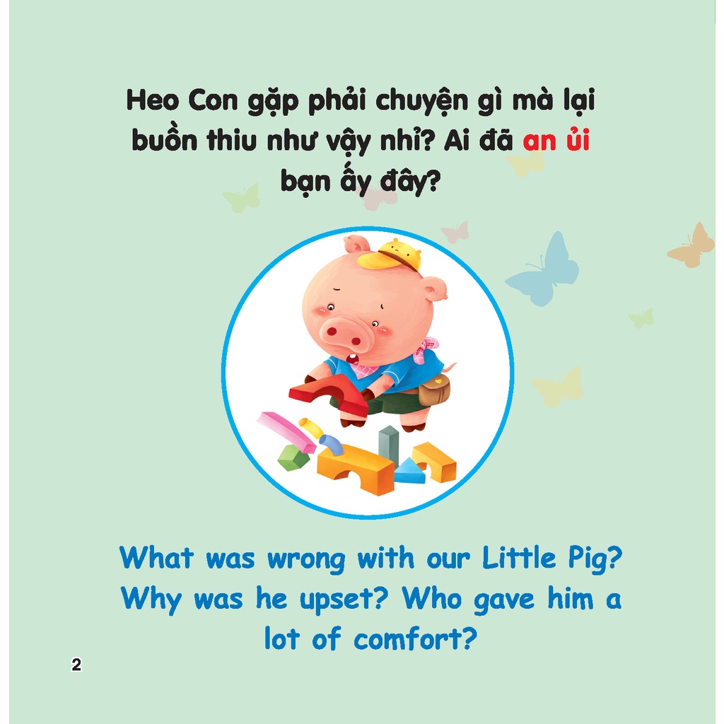 rèn luyện kỹ năng giao tiếp bằng tranh cho bé - lời an ủi (song ngữ anh - việt)