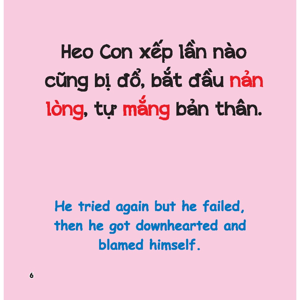 rèn luyện kỹ năng giao tiếp bằng tranh cho bé - lời an ủi (song ngữ anh - việt)