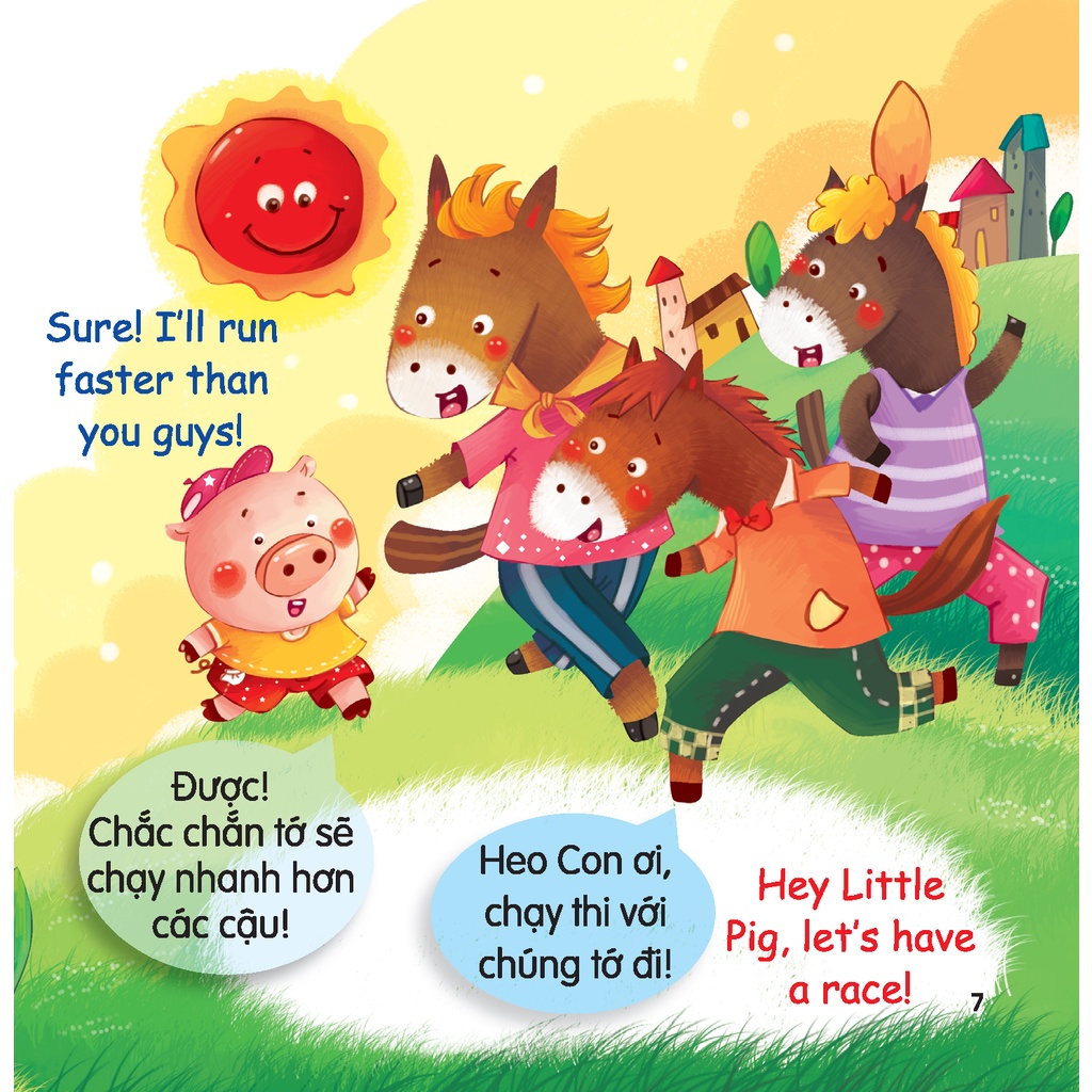 rèn luyện kỹ năng giao tiếp bằng tranh cho bé - lời động viên (song ngữ anh - việt)