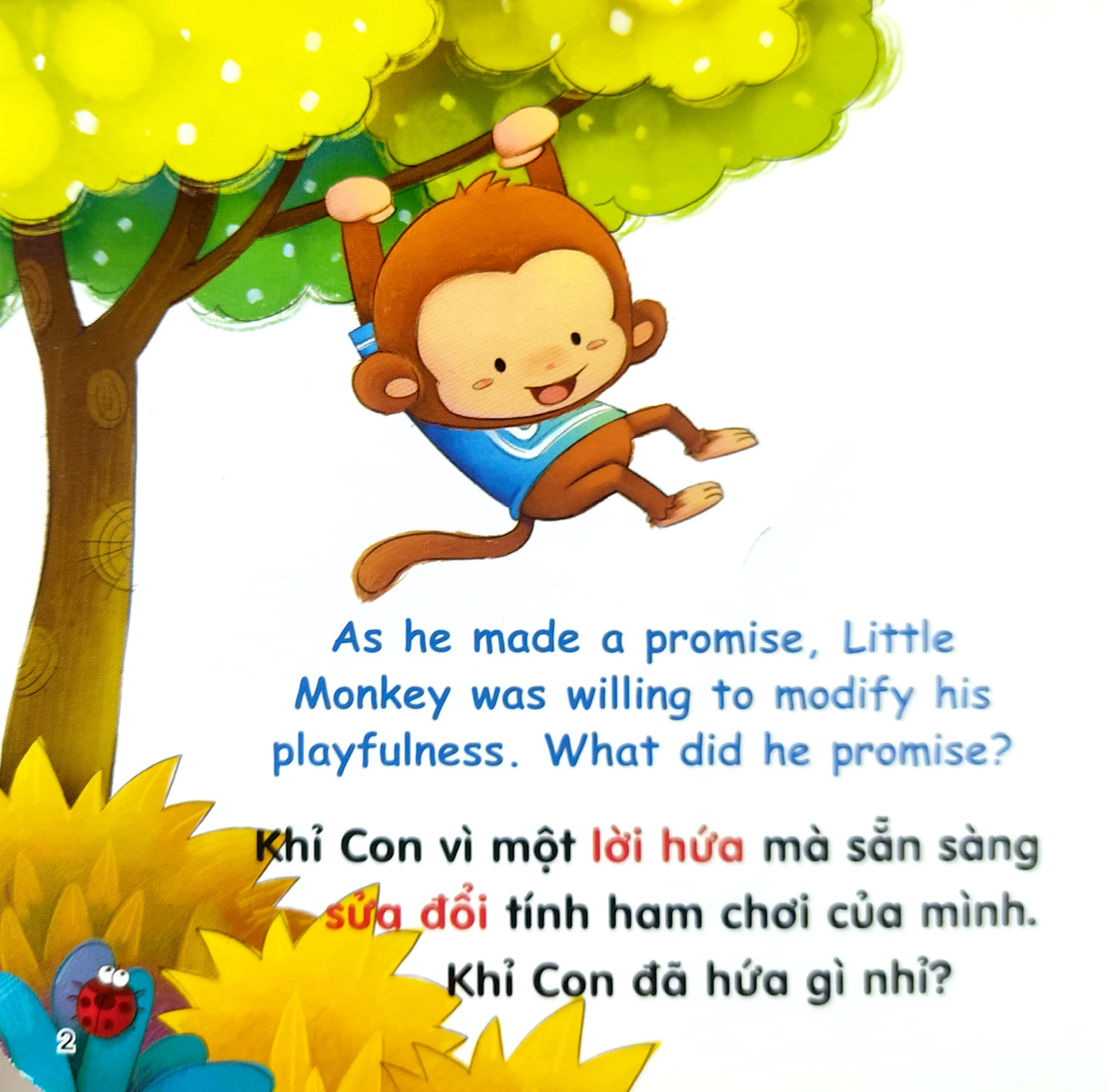 rèn luyện kỹ năng giao tiếp bằng tranh cho bé - lời hứa (song ngữ anh - việt)