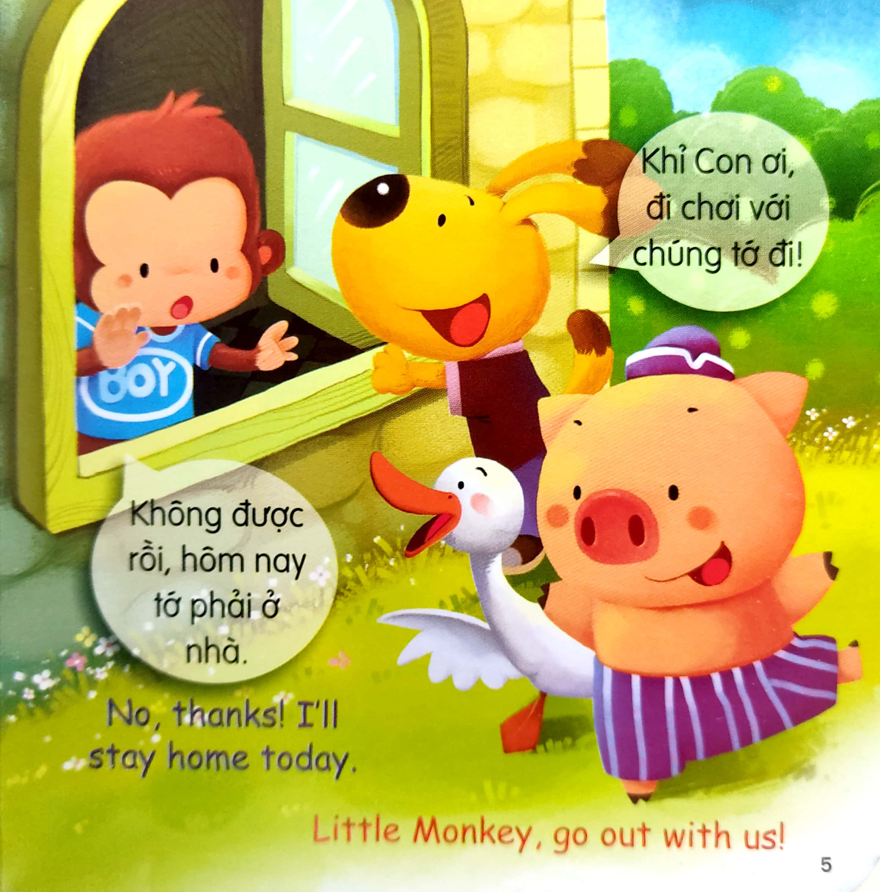 rèn luyện kỹ năng giao tiếp bằng tranh cho bé - lời hứa (song ngữ anh - việt)