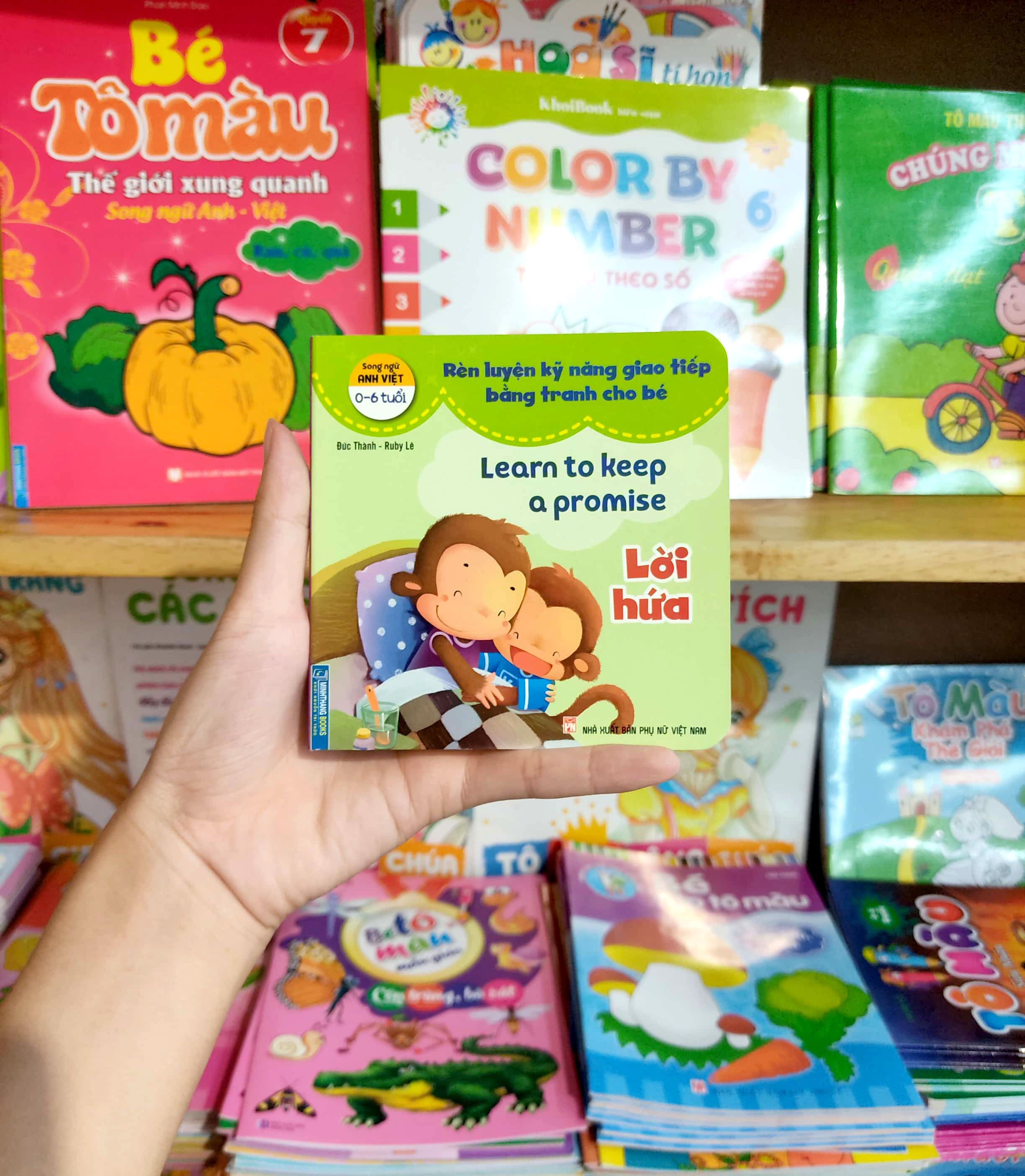 rèn luyện kỹ năng giao tiếp bằng tranh cho bé - lời hứa (song ngữ anh - việt)