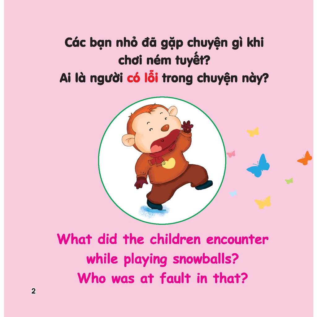 rèn luyện kỹ năng giao tiếp bằng tranh cho bé - lời xin lỗi (song ngữ anh - việt)