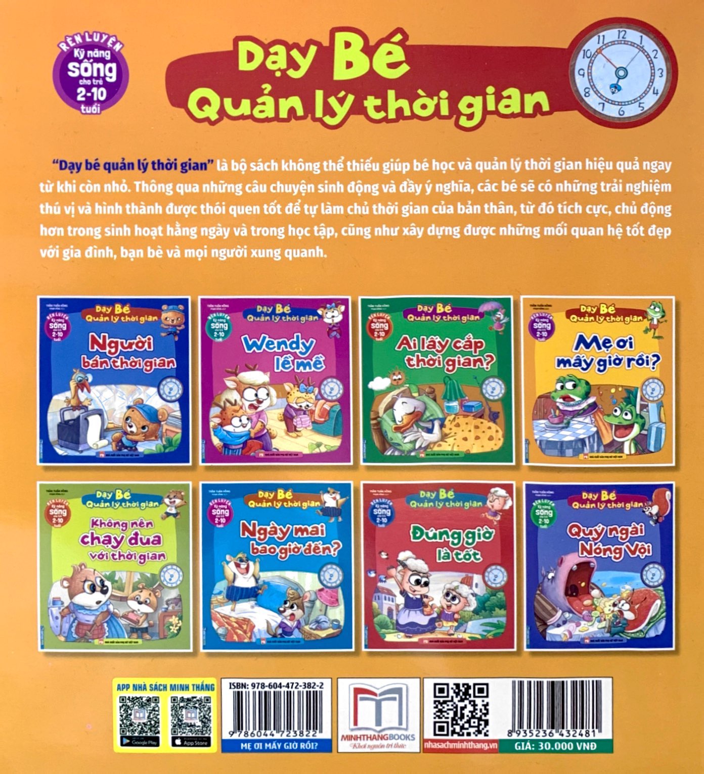 rèn luyện kỹ năng sống cho trẻ 2-10 tuổi - dạy bé quản lý thời gian - mẹ ơi mấy giờ rồi?