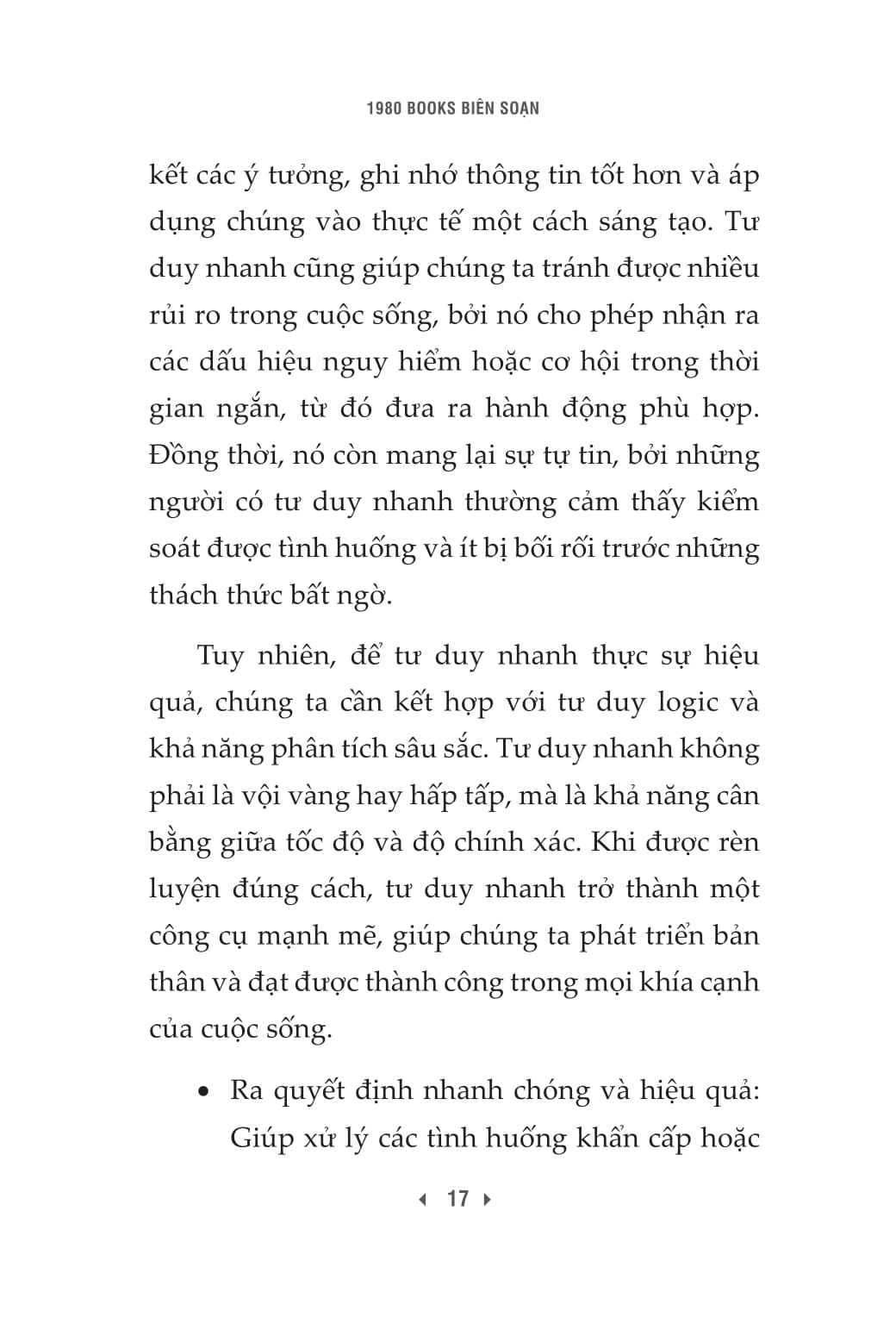 Ren Luyen Ky Nang Tu Duy Nhanh Trong Cong Viec