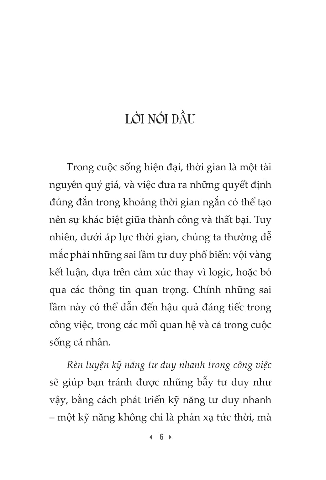 Ren Luyen Ky Nang Tu Duy Nhanh Trong Cong Viec