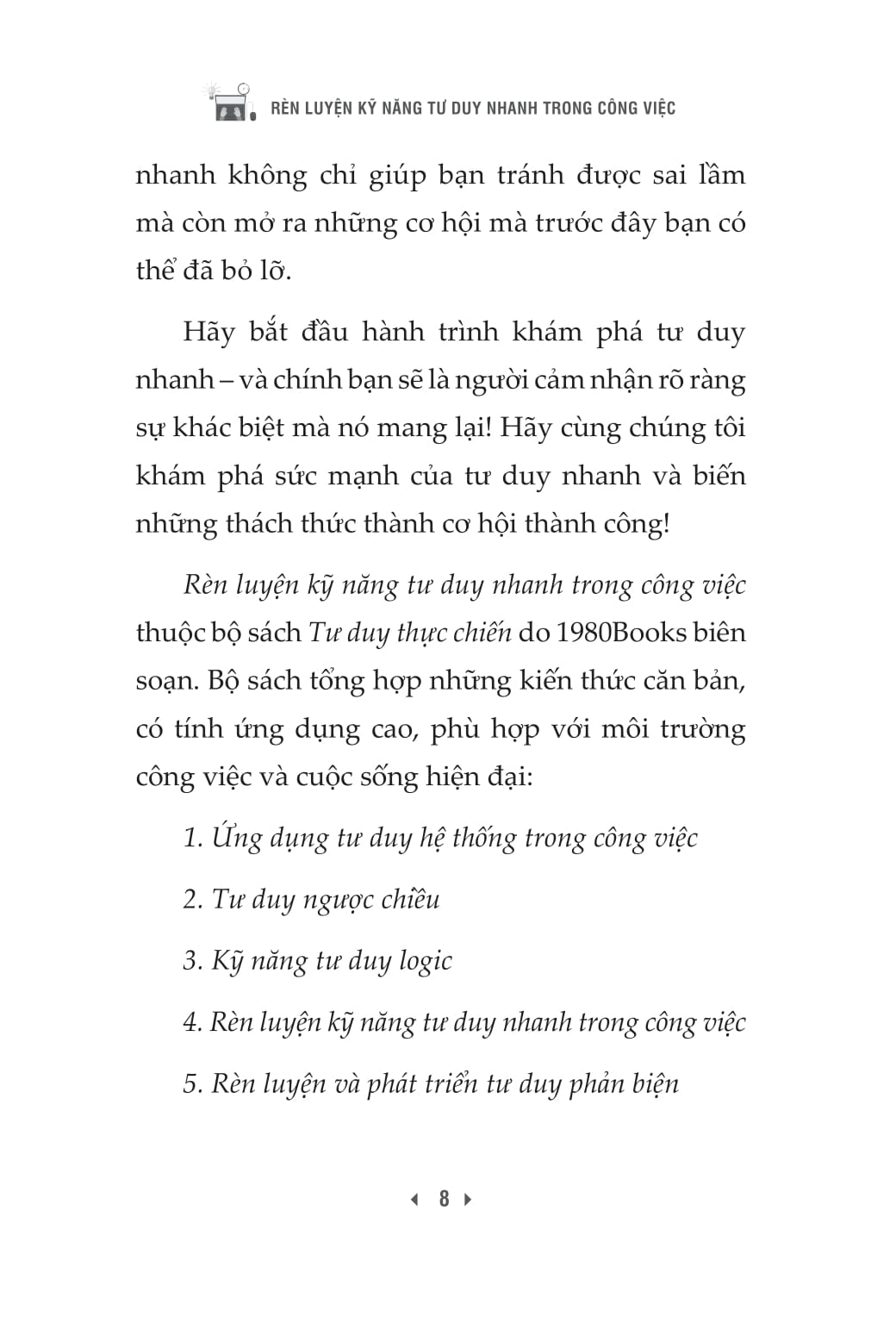 Ren Luyen Ky Nang Tu Duy Nhanh Trong Cong Viec