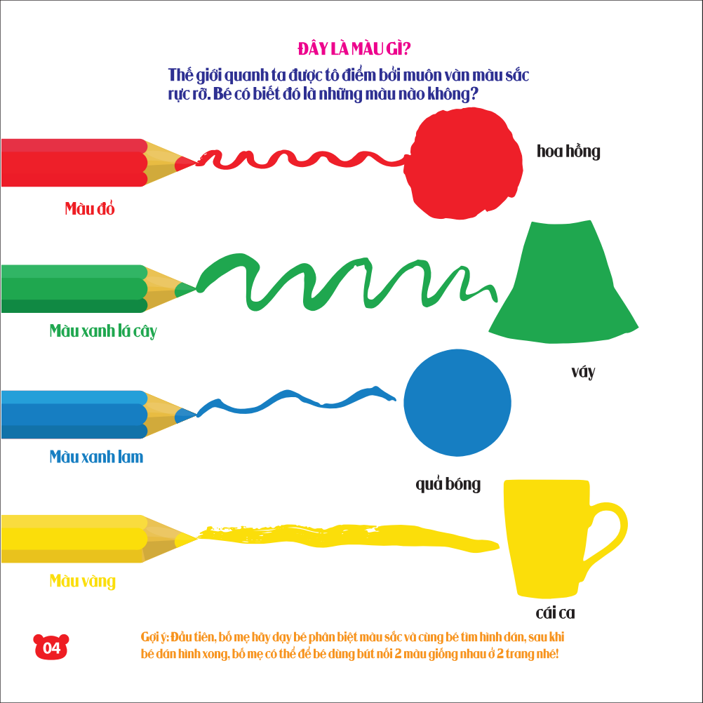 rèn luyện phát triển trí óc cho trẻ - bóc dán hình thông minh - chơi mà học (2-6 tuổi)