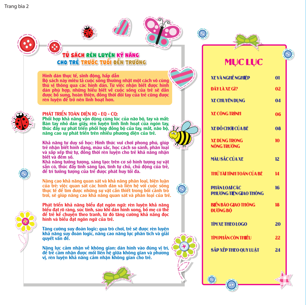 rèn luyện phát triển trí óc cho trẻ - bóc dán hình thông minh iq-eq-cq - phương tiện giao thông (tái bản 2023)