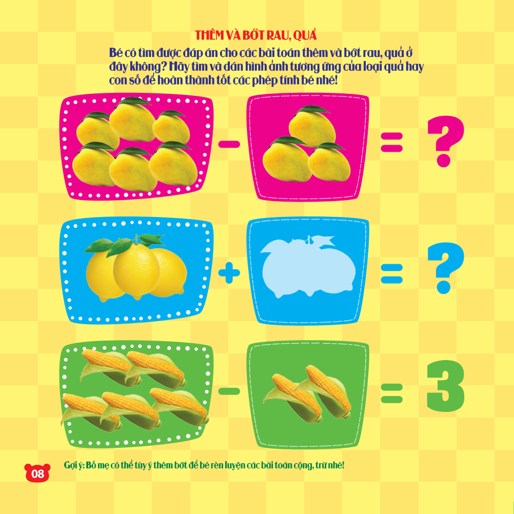 rèn luyện phát triển trí óc cho trẻ - bóc dán hình thông minh iq-eq-cq - rau, củ, quả (dành cho trẻ từ 2-6 tuổi) (tái bản 2023)