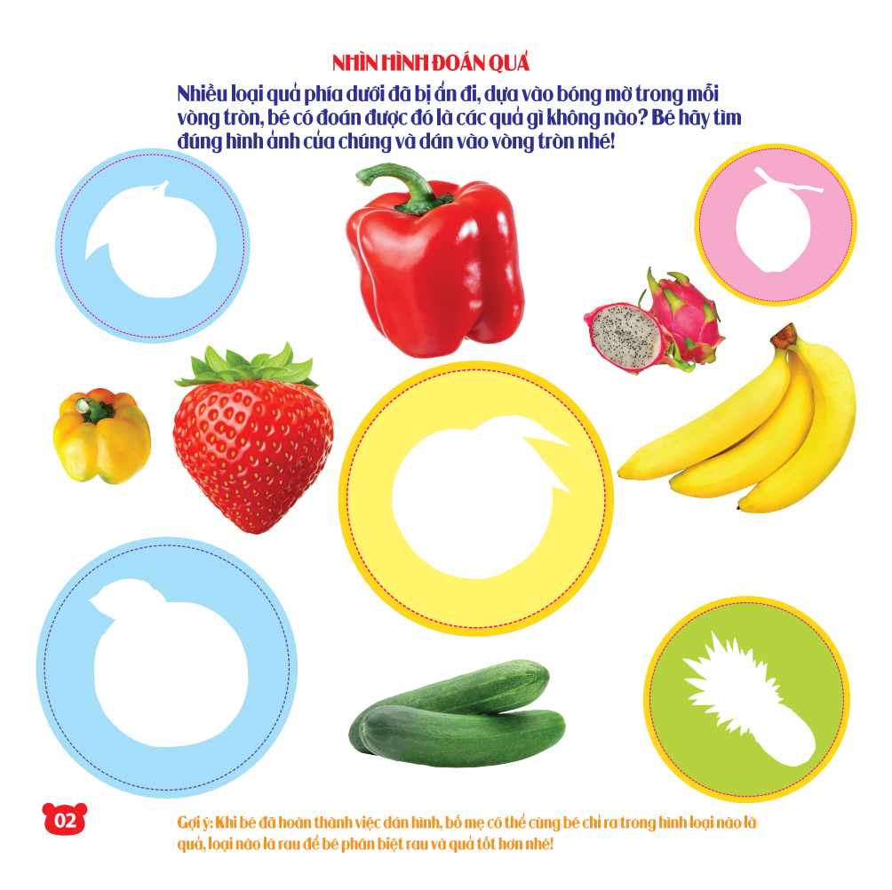 rèn luyện phát triển trí óc cho trẻ - bóc dán hình thông minh iq-eq-cq - rau, củ, quả (dành cho trẻ từ 2-6 tuổi) (tái bản 2023)
