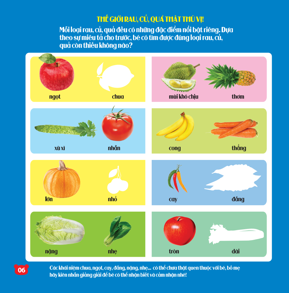 rèn luyện phát triển trí óc cho trẻ - bóc dán hình thông minh iq-eq-cq - rau, củ, quả (dành cho trẻ từ 2-6 tuổi) (tái bản 2023)