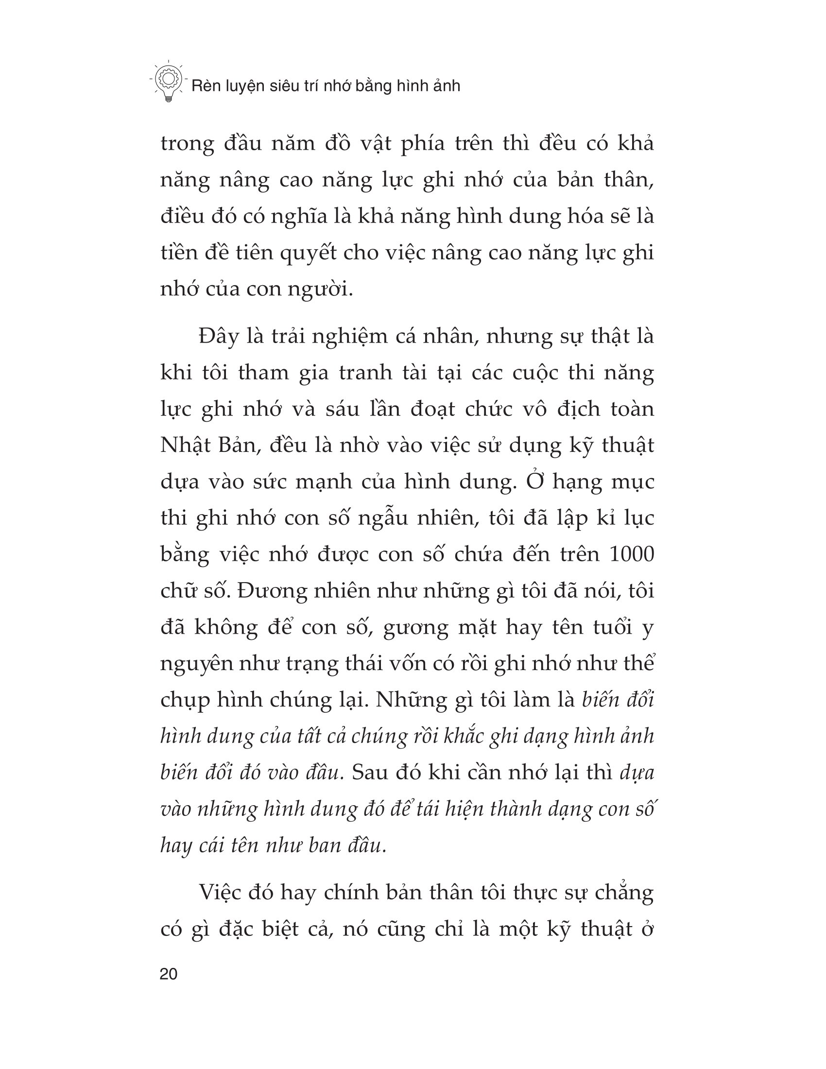 rèn luyện siêu trí nhớ bằng hình ảnh
