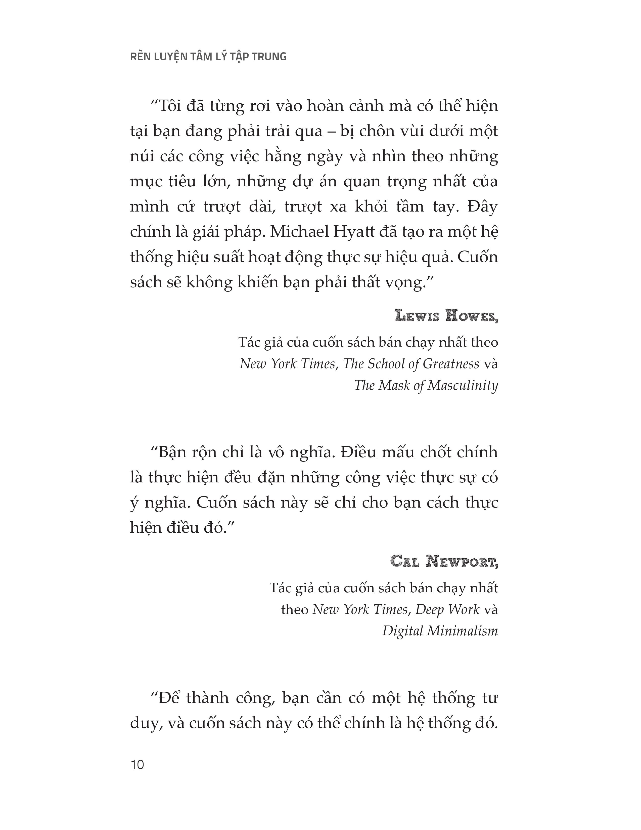 rèn luyện tâm lý tập trung