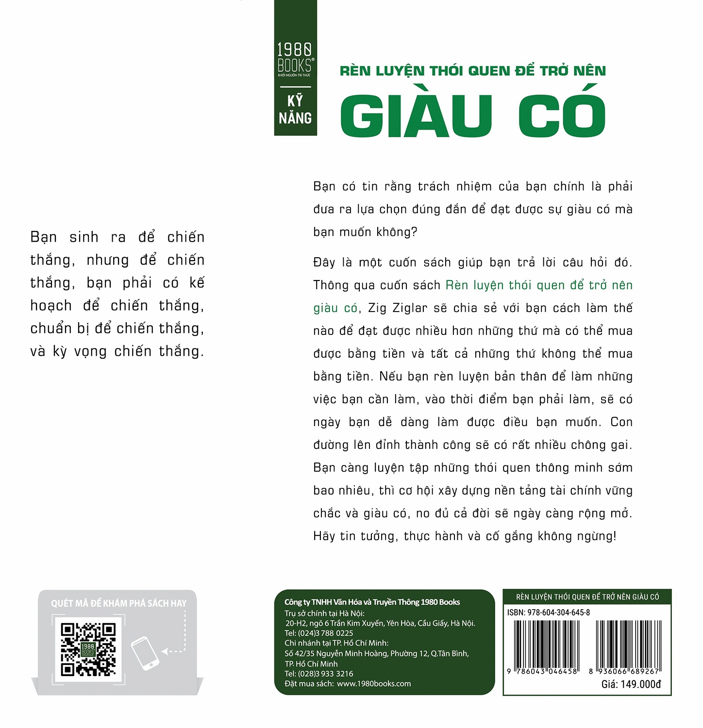 rèn luyện thói quen để trở nên giàu có