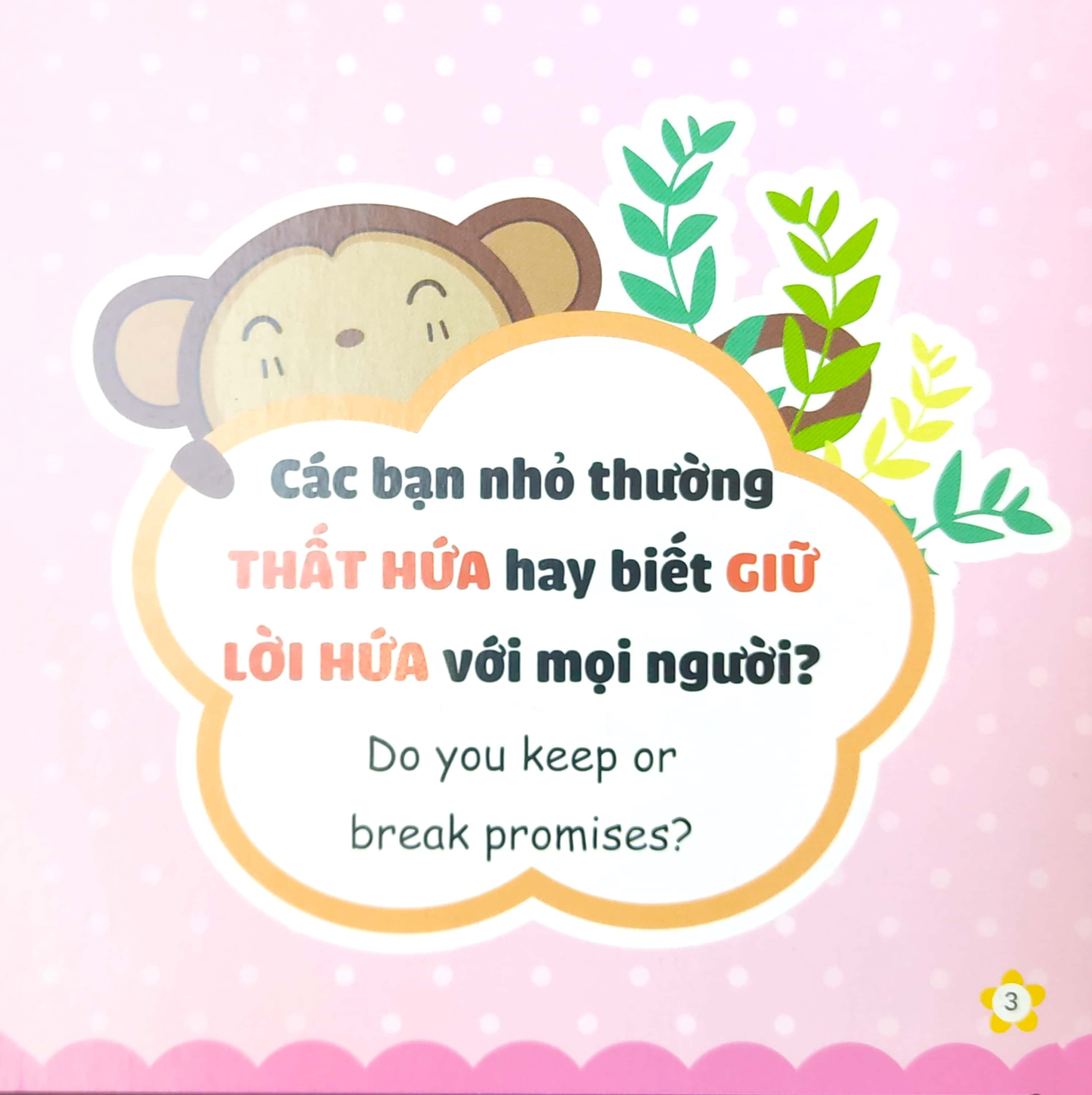 rèn luyện thói quen tốt - song ngữ anh-việt - giữ lời hứa (tái bản 2023)