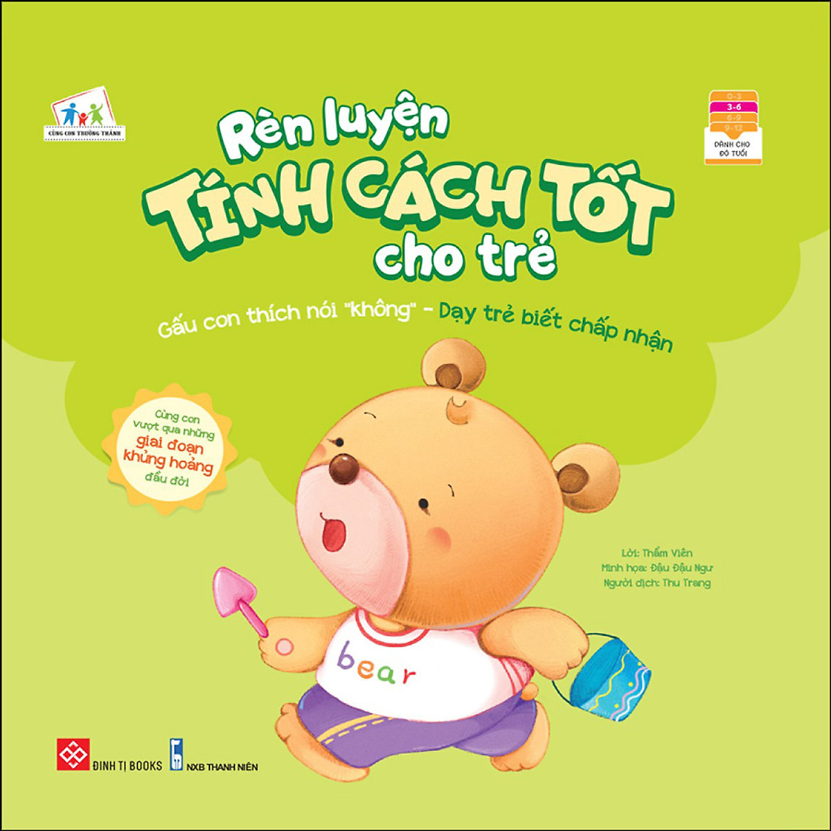 rèn luyện tính cách tốt cho trẻ - gấu con thích nói "không" - dạy trẻ biết chấp nhận