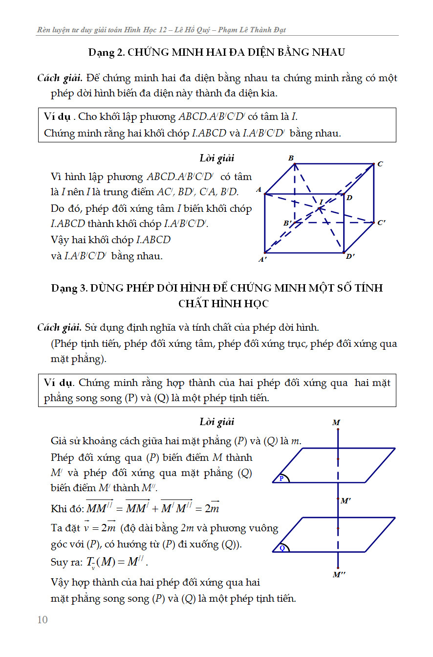 rèn luyện tư duy giải toán hình học lớp 12
