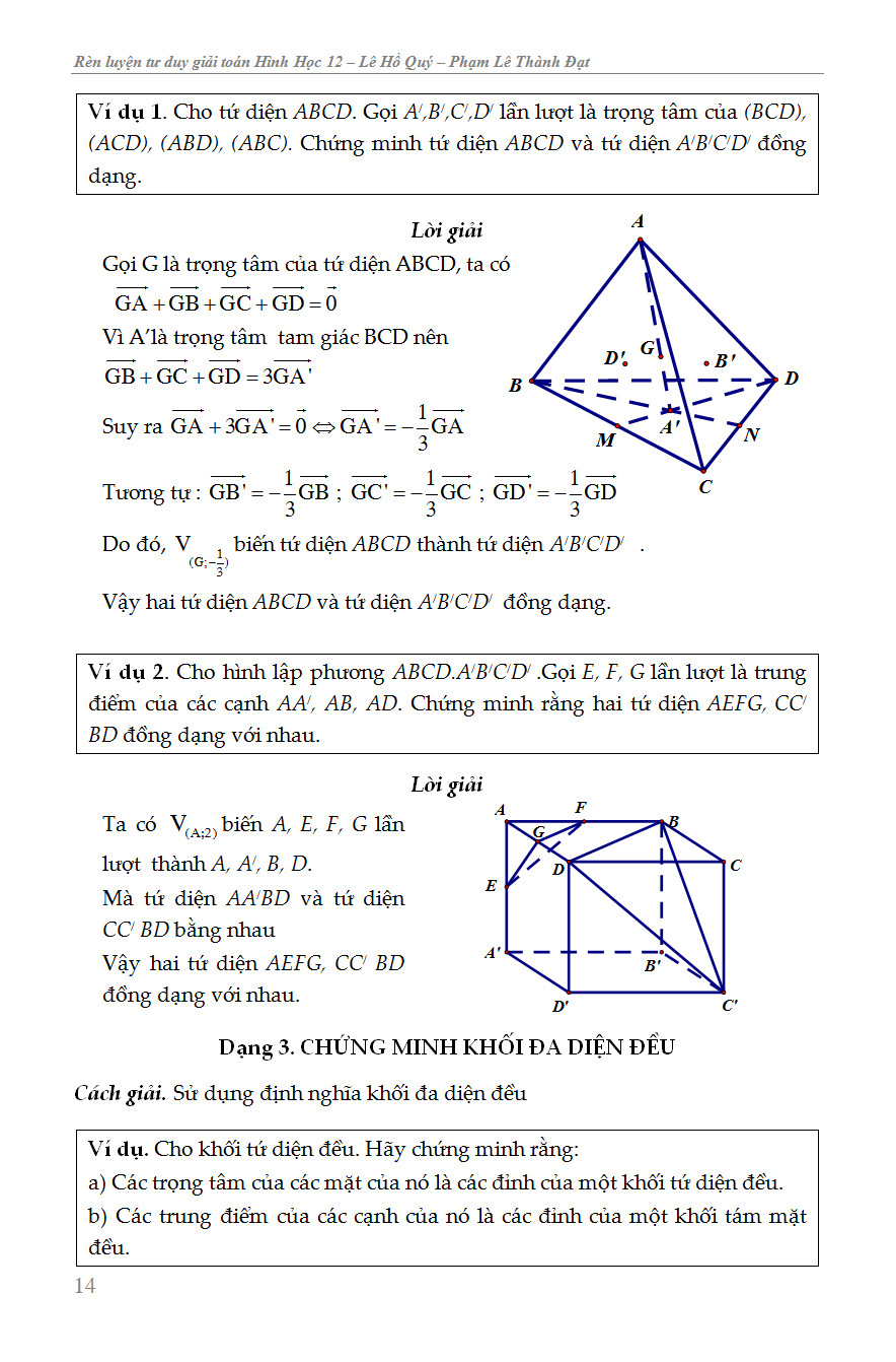 rèn luyện tư duy giải toán hình học lớp 12